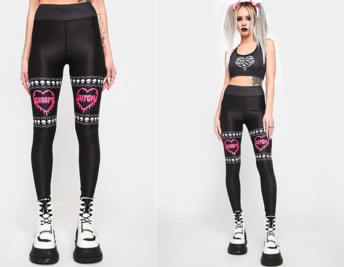 Halloween Leggings Ideas - creepy b*tch