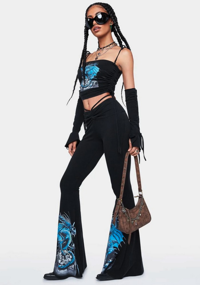 Halloween Leggings Ideas - flare leg First Flight