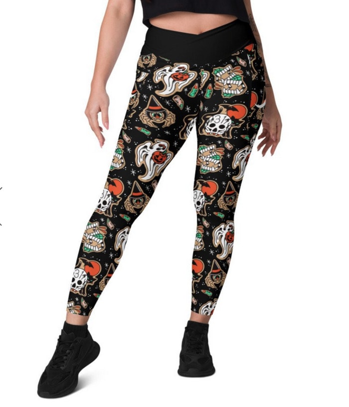 Halloween Leggings Ideas - horror symbols