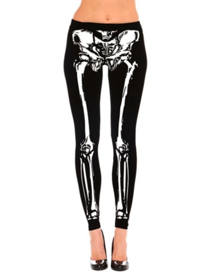 Halloween Leggings Ideas - skeleton pelvis