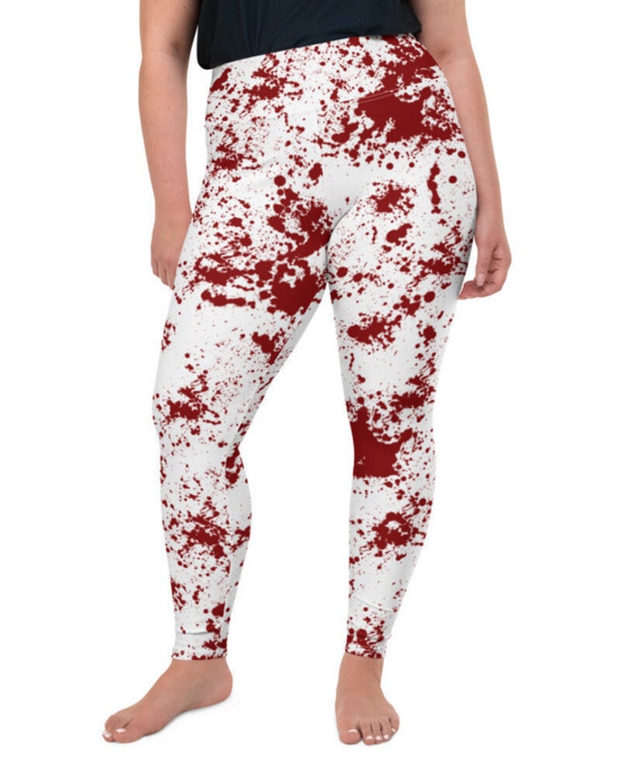 Halloween Leggings Ideas - blood spatter