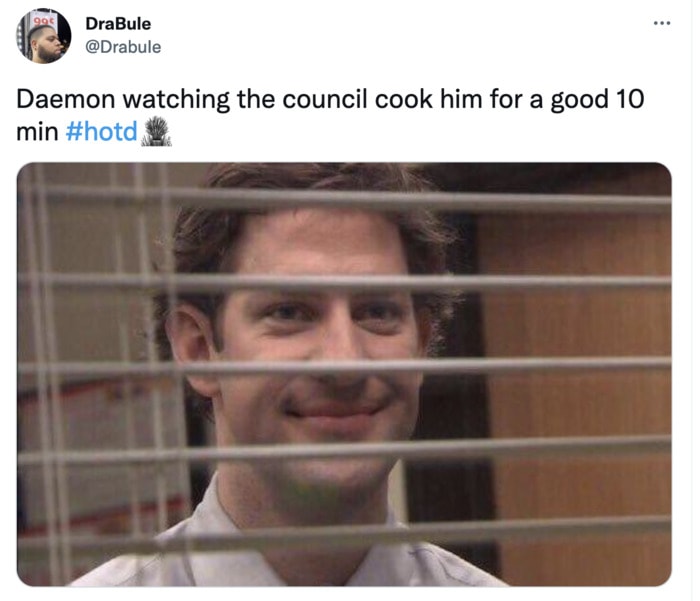 House of the Dragon Memes Tweets First Episode - the office jim blinds
