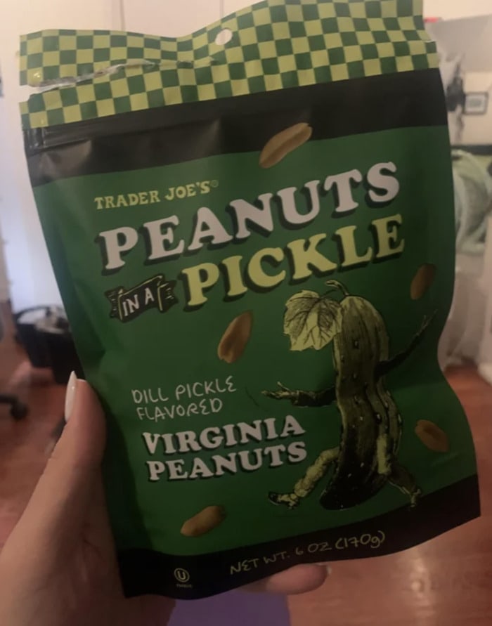 New at Trader Joe's August 2022 - Peanuts in a Pickle