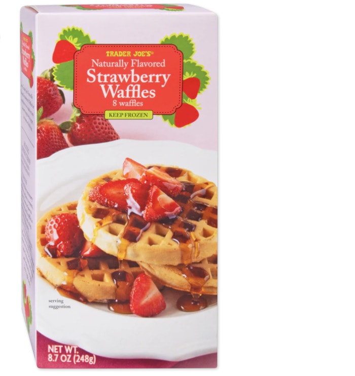 New at Trader Joe's August 2022 - Strawberry Waffles