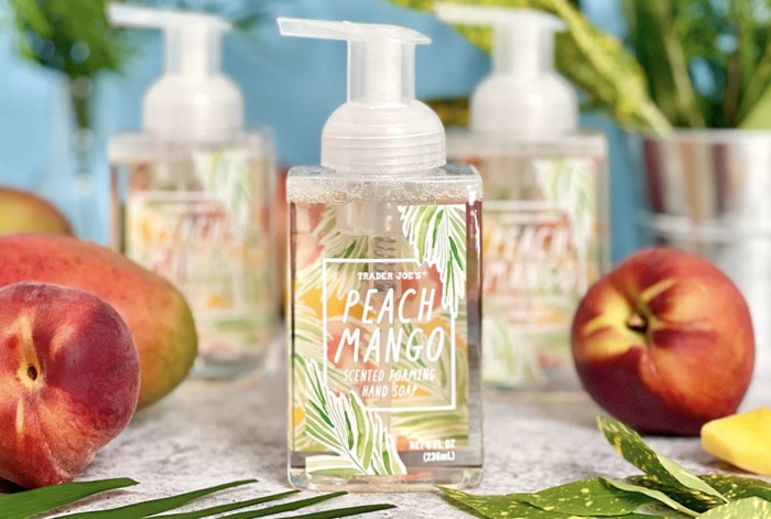 New at Trader Joe's August 2022 - Peach Mango Scented Foaming Hand Soap