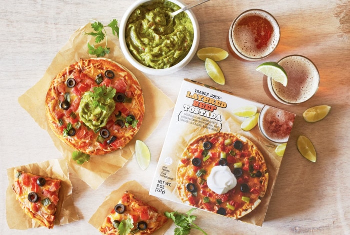 New at Trader Joe's August 2022 - Layered Beef Tostadas