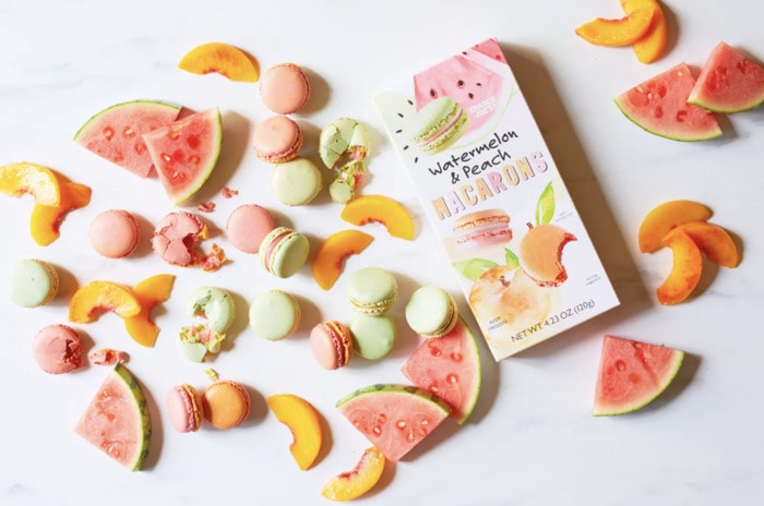 New at Trader Joe's August 2022 - Watermelon and Peach Macarons