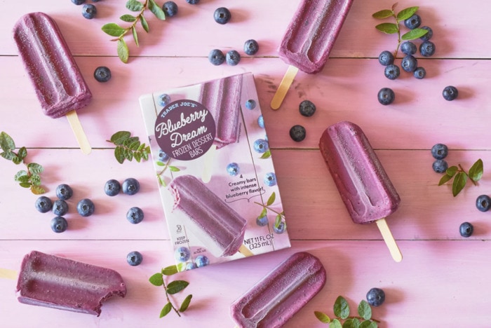 New at Trader Joe's August 2022 - Blueberry Dream Frozen Dessert Bars