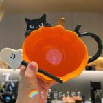 Starbucks Halloween Cups China - Black Cat & Pumpkin Ghost Cups