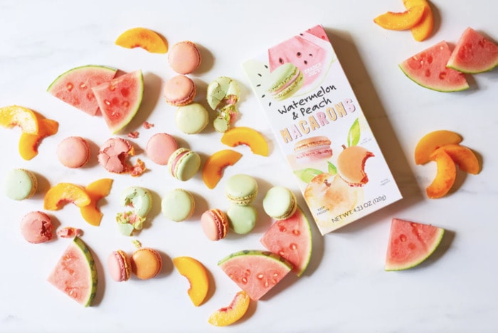 Trader Joe's Macarons - watermelon and peach cookies