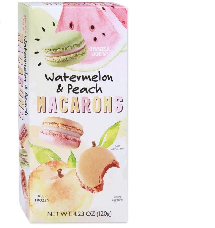 Trader Joe's Macarons - watermelon and peach cookies