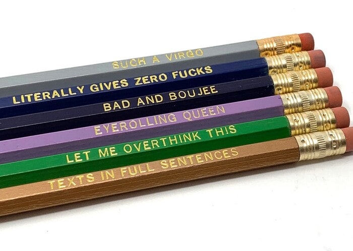 Virgo Gift Guide - Funny Astrological Virgo Pencil Set