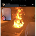 BeReal Memes Tweets - fire in kitchen