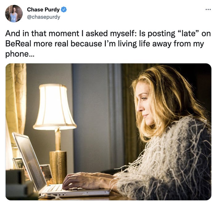 BeReal Memes Tweets - SATC