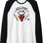 Eddie Munson Halloween Costume - hellfire baseball tee