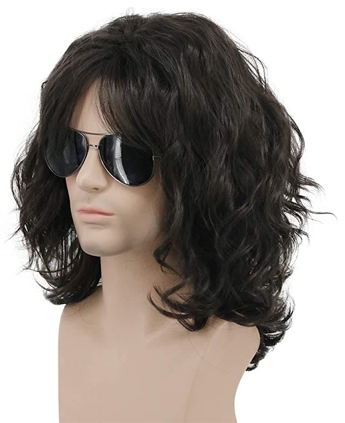 Eddie Munson Halloween Costume - shaggy brown wig