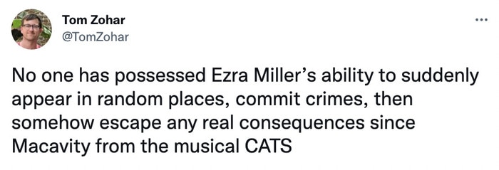 Ezra Miller Memes Tweets - cats the musical