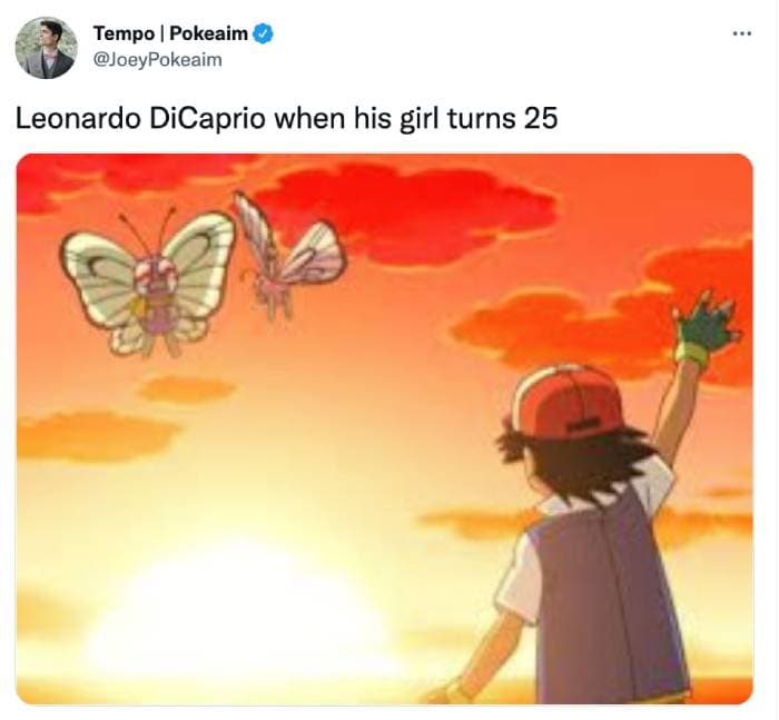 leonardo dicaprio camila morrone memes tweets - pokemon