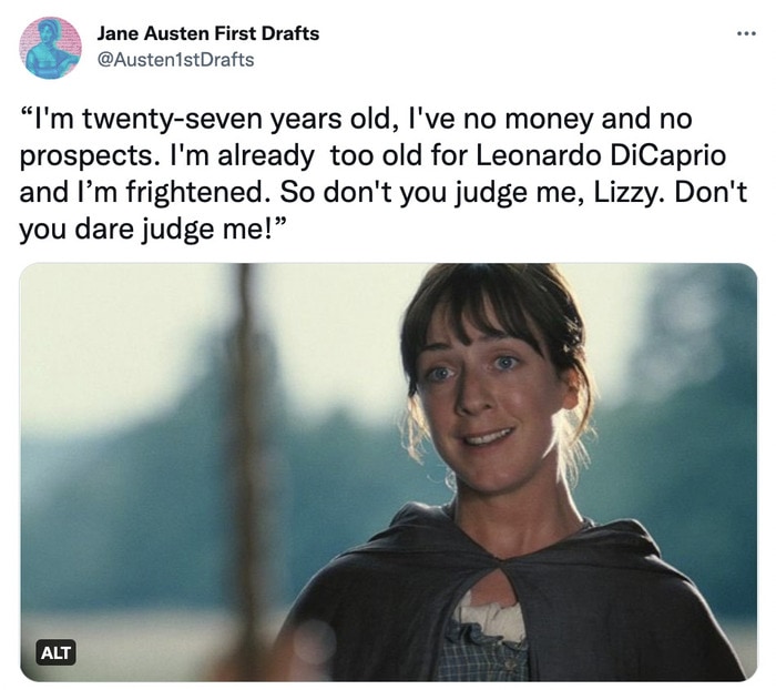 leonardo dicaprio camila morrone memes tweets - pride and prejudice