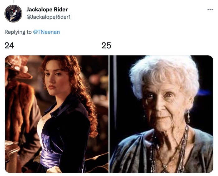 leonardo dicaprio camila morrone memes tweets - rose titanic