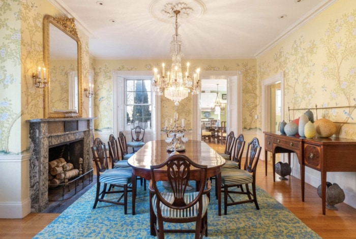 Salem Airbnb - Pickering Dodge Stone House dining room