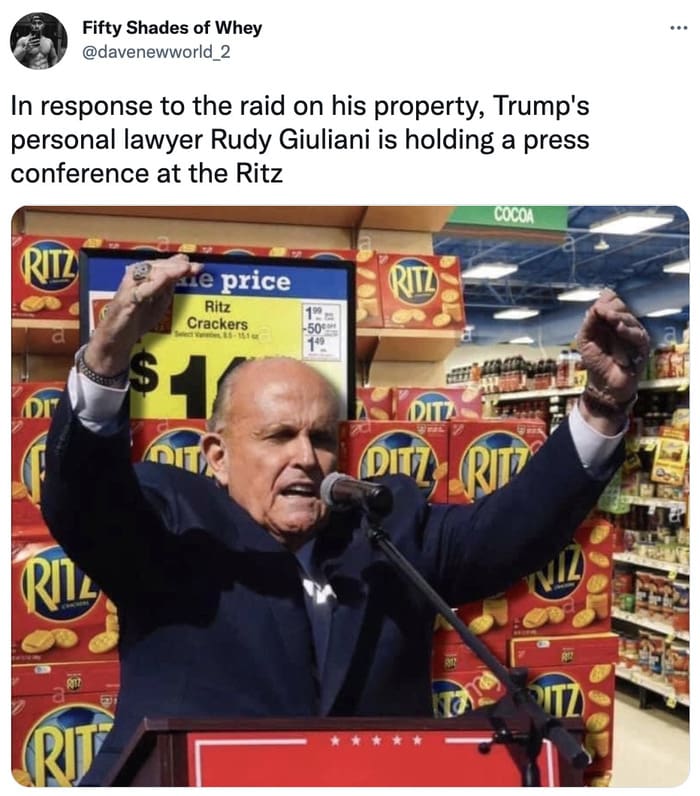Trump Mar-a-Lago Tweets Memes - rudy giuliani