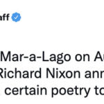 Trump Mar-a-Lago Tweets Memes - nixon anniversary