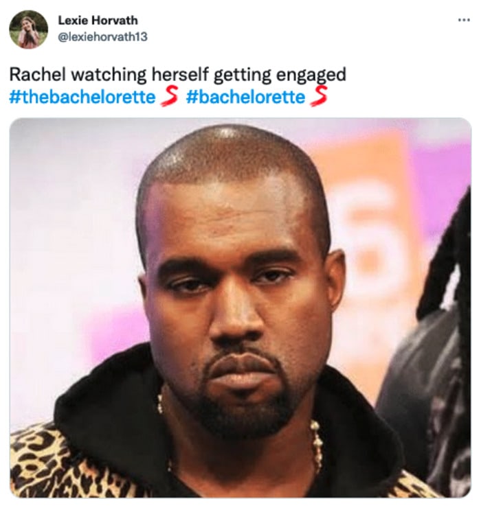 Bachelorette Finale 2022 Memes - Rachel watching herself