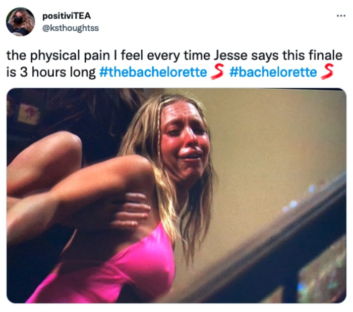 Bachelorette Finale 2022 Memes - three hours long