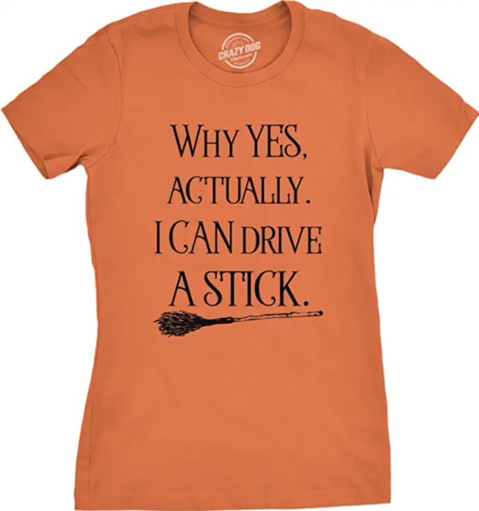 Best Halloween Shirts - I can drive stick tee