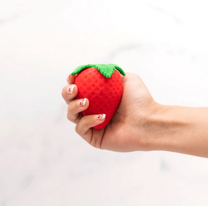 Emojibator - strawberry vibrator