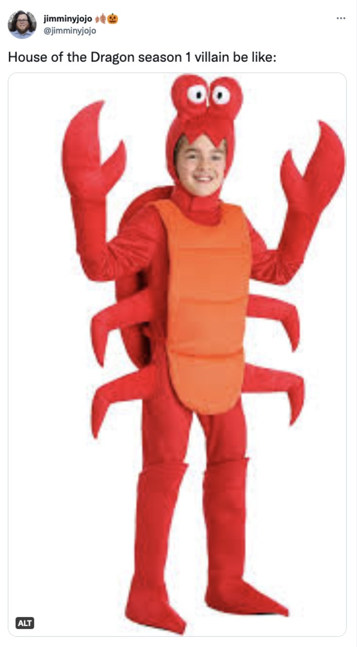 House of the Dragon Episode 3 Memes - crab villain