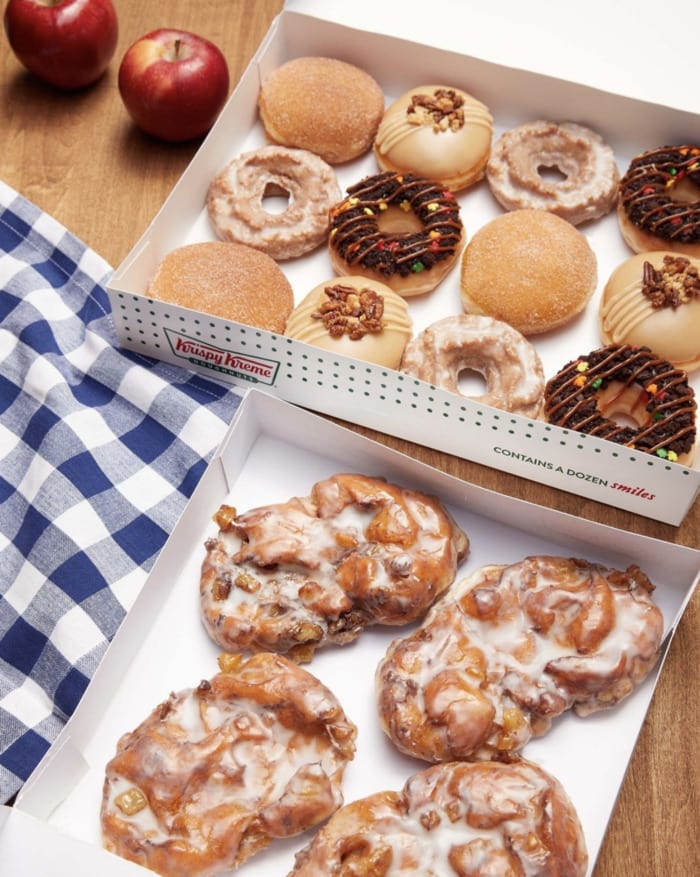 Krispy Kreme Fall Menu 2022 - Apple Orchard Collection