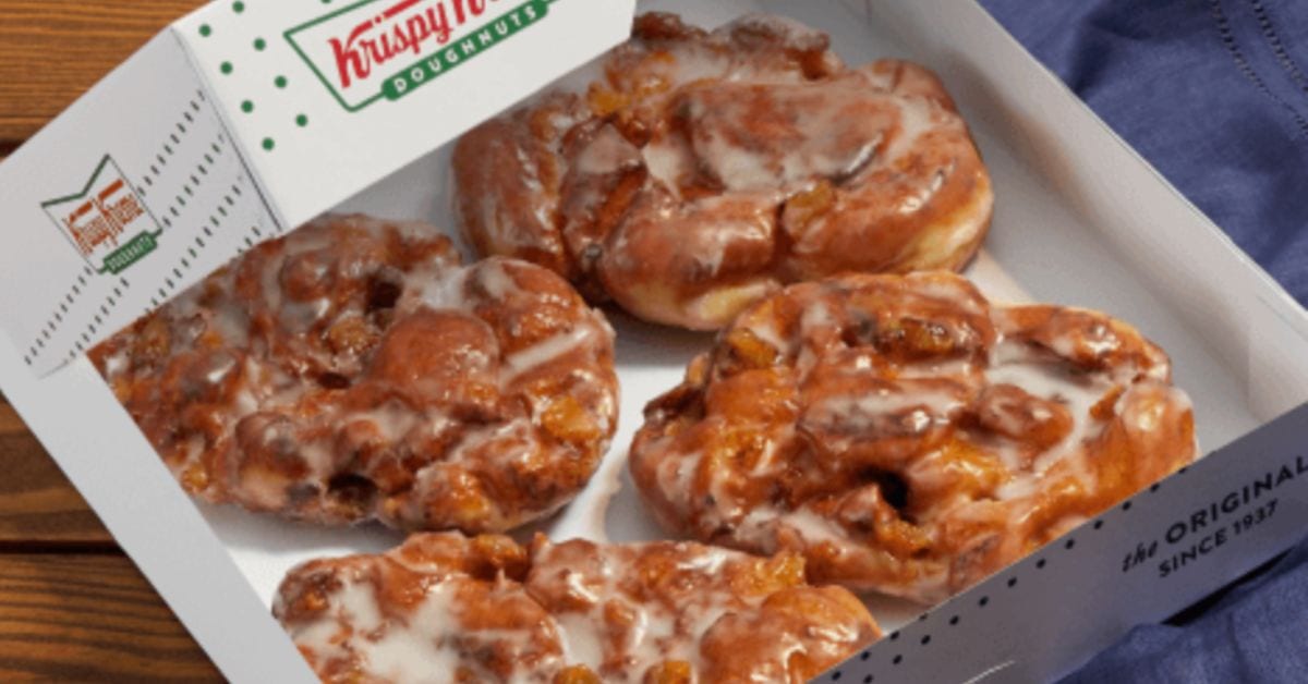 Krispy Kreme Fall Menu 2022 - Apple Fritters