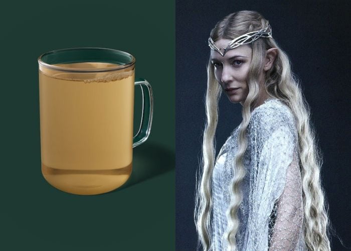 Lord of the Rings Starbucks Order - Galadriel tea