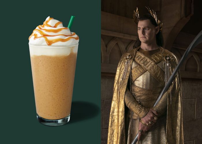 Lord of the Rings Starbucks Order - Gil-galad caramel frappuccino