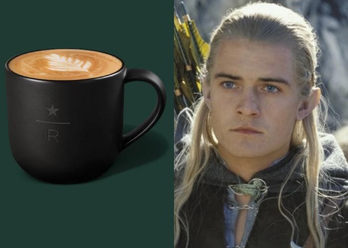 Lord of the Rings Starbucks Order - Gandalf Legolas reserve latte