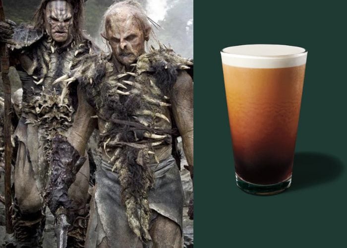 Lord of the Rings Starbucks Order - Orcs nitro cold brew