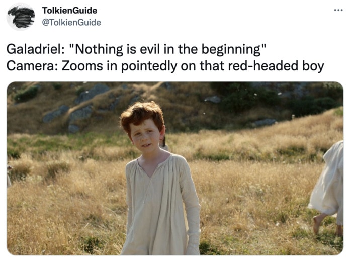 Lord of the Rings of Power Memes Tweets - redhead