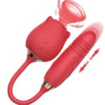Rose Vibrator Review - rose toy with dildo