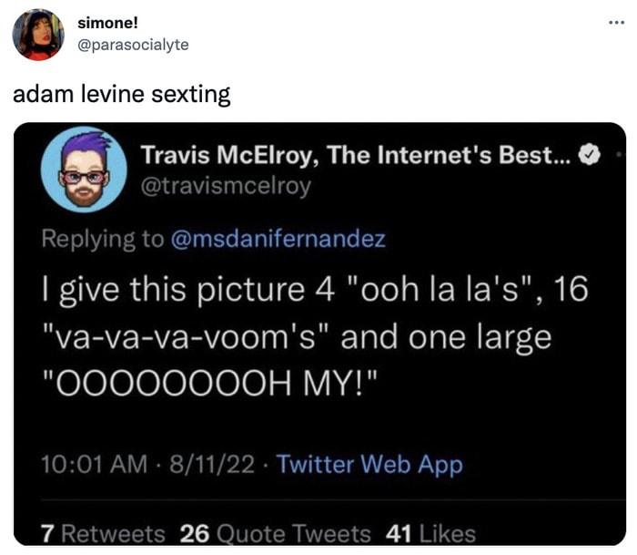 Adam Levine Text Template