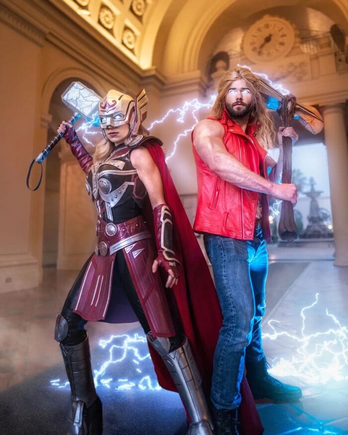 Couples Halloween Costumes 2022 - Thor and Jane (as Mighty Thor)