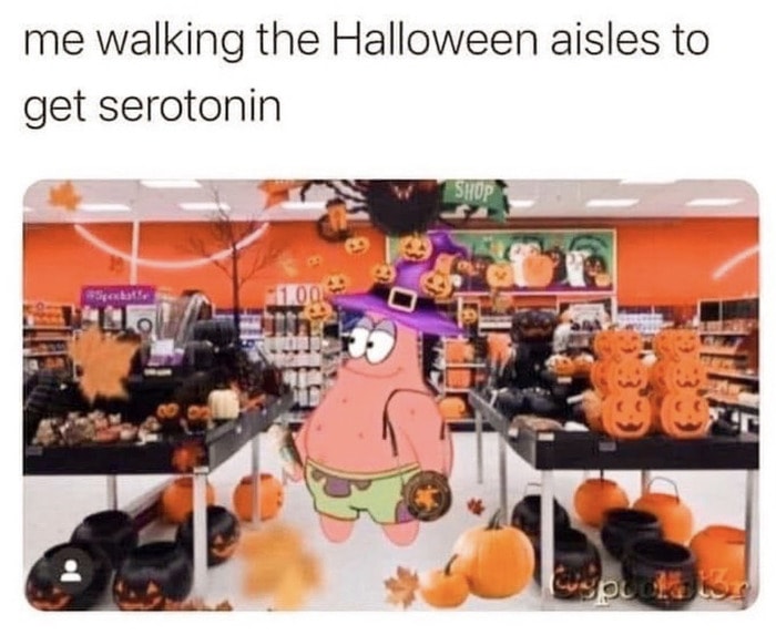 Fall Memes - spongebob patrick halloween