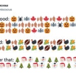 Fall Memes - fall thanksgiving christmas in emojis