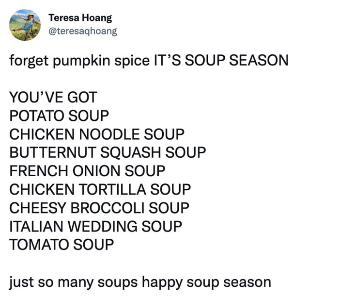 Fall Memes - soup season