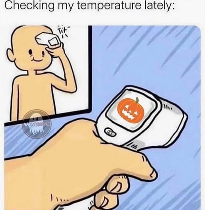 Halloween Memes - temperature check