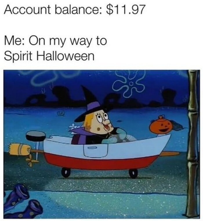 Halloween Memes - bank account