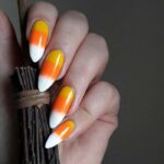Halloween Nails - Ombre Candy Corn Nails