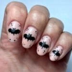 Halloween Nails - Bat Nail Design