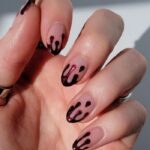 Halloween Nails - Glittery Red Blood Drips